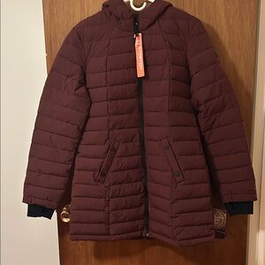 Halifax traders women’s  lightweight puffer hoodie jacket new